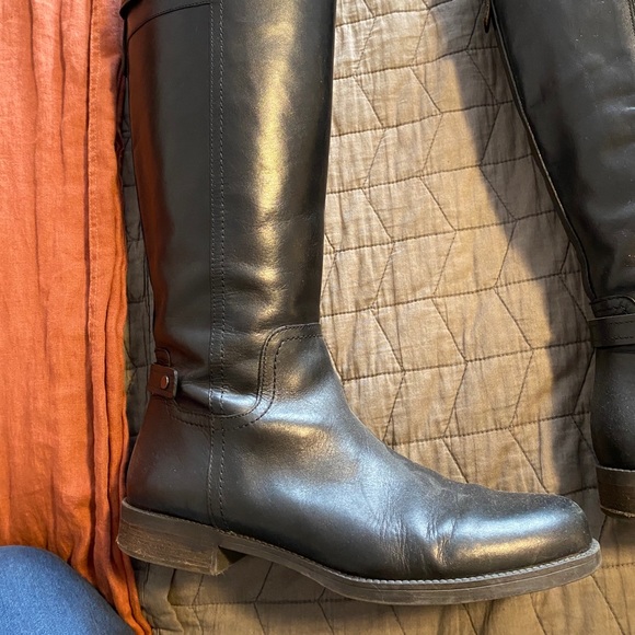 Franco Sarto Shoes - Tall black leather boots